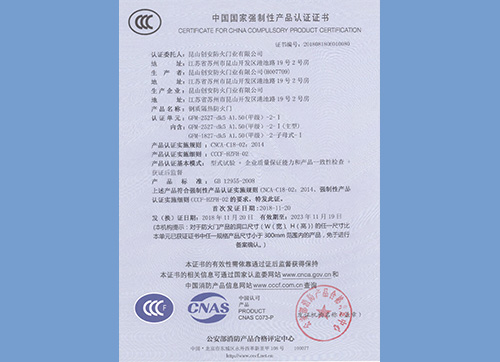 鋼質(zhì)門甲級雙開2527