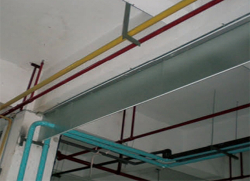 擋煙垂壁(固定式防火布)